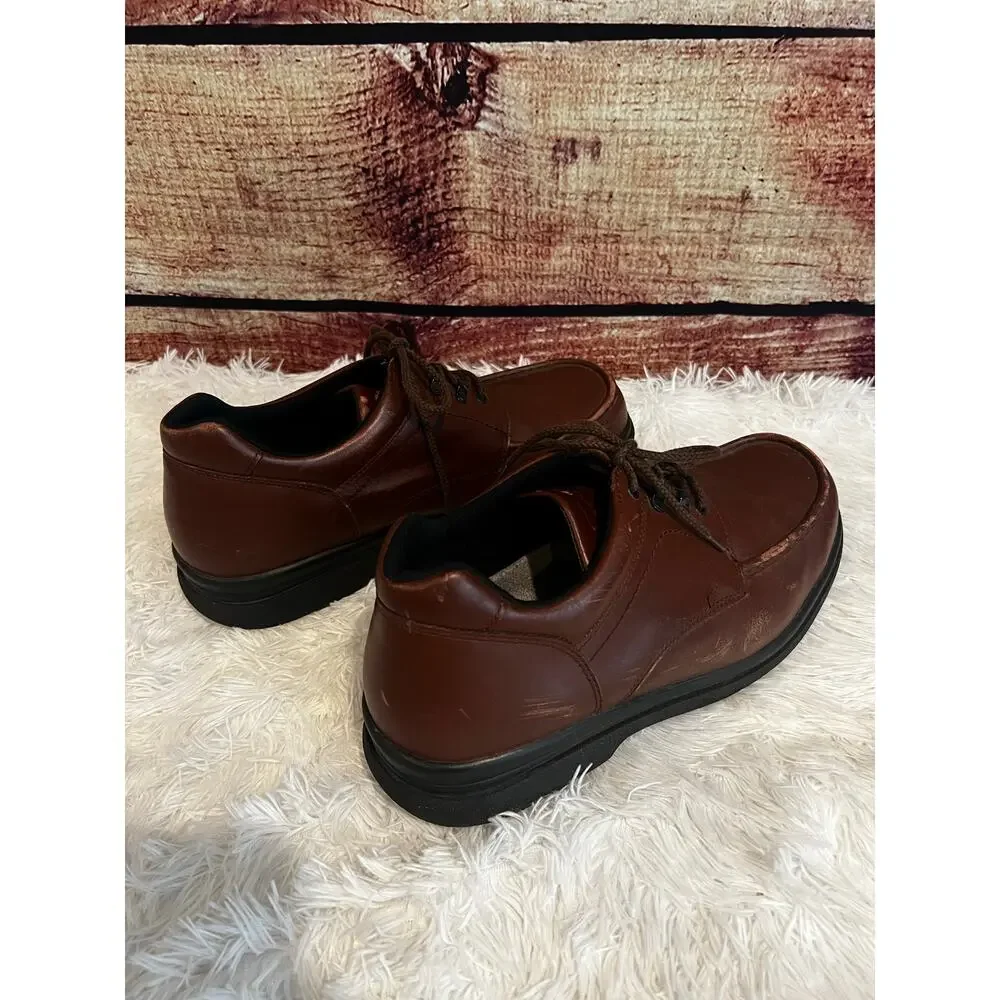 Red Wing Brown Leather Safety Toe Work Shoes Mens 14 Oxford Oil Slip Resistant